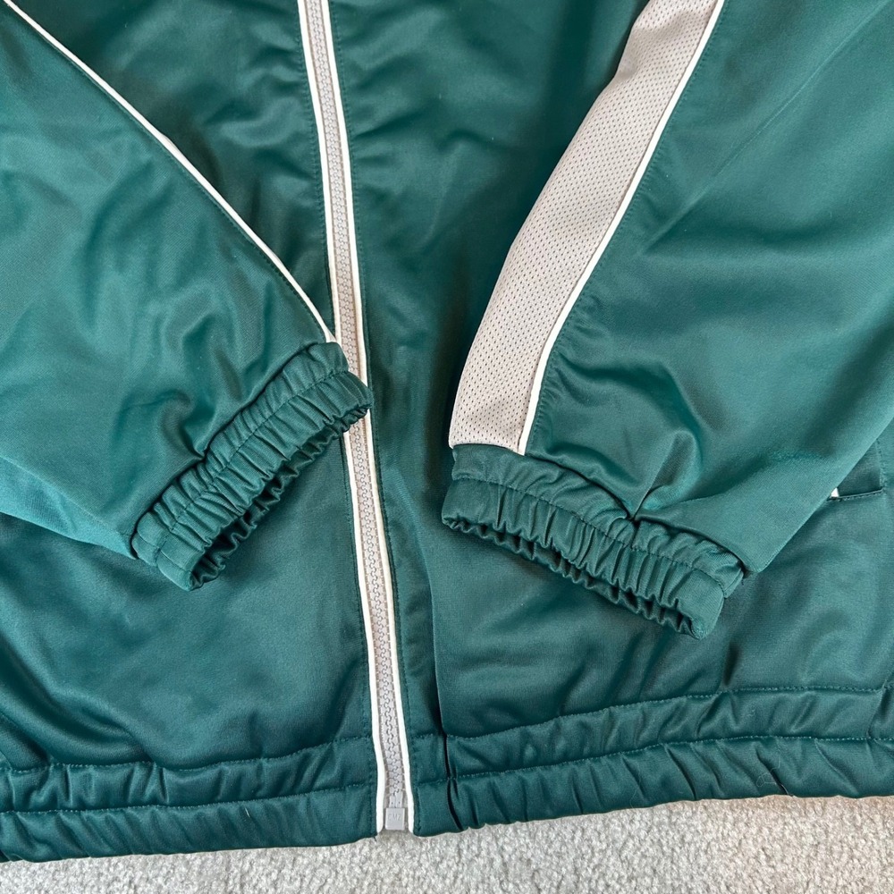 Vintage NFL Philadelphia Eagles Men's XL Track Jacket Green Full Zip Mesh Lined - Picture 2 of 16